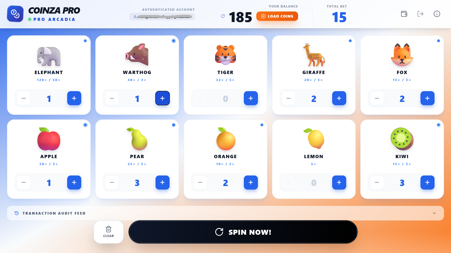 Coinza page 1